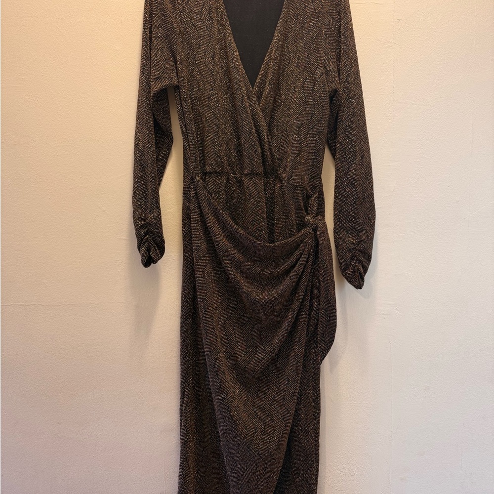 Show Me Your MuMu Sparkle Wrap Dress